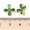 Brass Pave Cubic Zirconia Spacer Bars KK-B090-04G-03-3