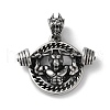 304 Stainless Steel Pendants STAS-D014-19AS-1