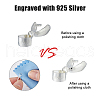 DICOSMETIC 6Pcs 925 Sterling Silver Pendant Bails STER-DC0001-36-6