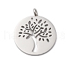 304 Stainless Steel Pendants STAS-P393-03P-1