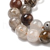 Natural Thousand Layer Lodolite Quartz Beads Strands G-M451-A01-8mm-4