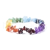 Chakra Gemstone Stretch Bracelets X-BJEW-JB02288-01-1