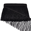 10 Yards Polyester Tassel Ribbon OCOR-WH0078-133-1