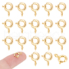 Unicraftale 40Pcs Brass Spring Ring Clasps KK-UN0002-74-1