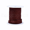 Braided Cowhide Leather Cord NWIR-N005-01A-6mm-1