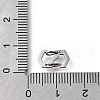 304 Stainless Steel Keychain Clasp Findings STAS-U051-01A-P-3