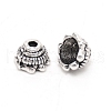 Tibetan Style Multi-Petal Alloy Bead Cones FIND-WH0100-35AS-1