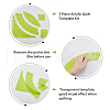 5 Pcs Acrylic Patchwork Template Kit TOOL-WH0155-125-4