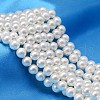 AB Color Plated Shell Pearl Round Bead Strands BSHE-L011-12mm-C001-1