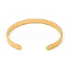 Stainless Steel Open Cuff Bangles for Women BJEW-G708-01B-G-3