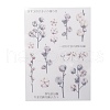 Flower Pattern Waterproof Self Adhesive Hot Stamping Stickers DIY-I063-09-3