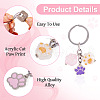 Alloy Enamel & Acrylic Keychain KEYC-TAC00033-4