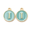 Golden Plated Alloy Enamel Charms ENAM-S118-05I-1