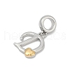 Brass European Dangle Charms KK-Z097-01D-GP-2