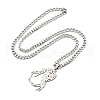 Non-Tarnish 304 Stainless Steel Pendant Necklaces NJEW-L118-01P-2