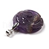 Natural Amethyst Pendants G-I319-02P-02-4