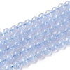 Grade AA Natural Blue Agate Beads Strands G-F222-30-8mm-1-1