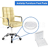BENECREAT 16Pcs 2 Style Transparent Plastic Antislip Furniture Foot Pads DIY-BC0004-99-4