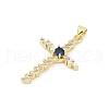 Brass Micro Pave Cubic Zirconia Pendants KK-D317-112G-2
