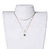 Brass Tiered Necklaces NJEW-JN02384-03-5