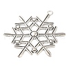 Tibetan Style Alloy Snowflake Big Pendants TIBEP-5252-AS-LF-2