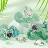   6Pcs 6 Style Natural & Synthetic Gemstone Pendants G-PH0001-80-2