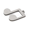 304 Stainless Steel Charms STAS-S174-02P-2