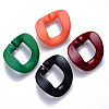 Opaque Spray Painted Acrylic Linking Rings OACR-S036-002B-I-1