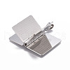 304 Stainless Steel Book Pendants for Teachers' Day STAS-P235-10P-8