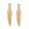 Ion Plating(IP) 304 Stainless Steel Pendants STAS-I164-041G-2