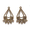 Tibetan Style Alloy Chandelier Components Links PALLOY-M186-05AB-RS-2