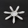 Chakra Natural Quartz Crystal Energy Tower Pyramid G-L524-08P-07-4