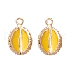 2Pcs Brass Enamel Charms KK-YW0001-77-1