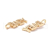 Brass Micro Pave Clear Cubic Zirconia Pendants ZIRC-Z019-29G-NR-3