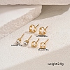 3 Pairs Cute Hollow Heart Stud Earring Sets DH8247-5