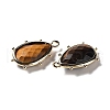 Natural Tiger Eye Pendants G-B009-02G-O-2