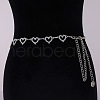 Heart Alloy Crystal Rhinestone Link Chain Waist Belly Chains for Women FS-WG46C0E-05-1