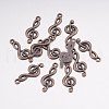 Treble Clef Pendants TIBEP-R315-R-FF-4