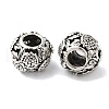 Rack Plating Alloy European Beads PALLOY-S189-04AS-1