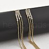 304 Stainless Steel Clear Cubic Zirconia Tassel Stud Earrings EJEW-Z094-01B-G-2