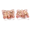 Plating Transparent Acrylic Beads OACR-B013-26C-3