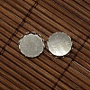 9.5~10mm Clear Domed Glass Cabochon Cover for Flat Round DIY Photo Brass Cabochon Making DIY-X0103-P-4