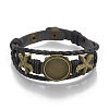 Imitation Leather Bracelet Making MAK-R024-01-1
