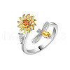 925 Sterling Silver Cuff Rings FS-WG9D471-01-3