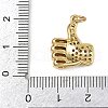 Brass Micro Pave Cubic Zirconia Pendants KK-S526-14G-4