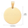 Ion Plating(IP) 304 Stainless Steel Pendants STAS-I311-05A-G-2