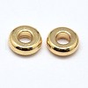 Brass Flat Round Spacer Beads X-KK-M085-A-12G-NR-2