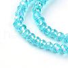 Electroplate Glass Beads Strands EGLA-R048-2mm-08-1