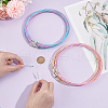 Unicraftale 60Pcs 6 Colors Stainless Steel Wire Necklace Cord DIY Jewelry Making TWIR-UN0001-13B-5
