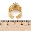 304 Stainless Steel Multi-layer Open Cuff Rings RJEW-Z078-15G-5